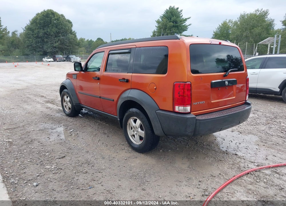 2007 DODGE NITRO SXT VIN: 1D8GT28K47W544212