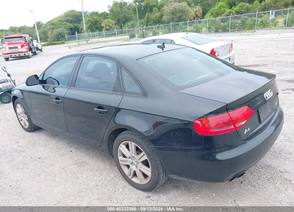 2009 AUDI A4 2.0T PREMIUM VIN: WAUJF78K39N057534