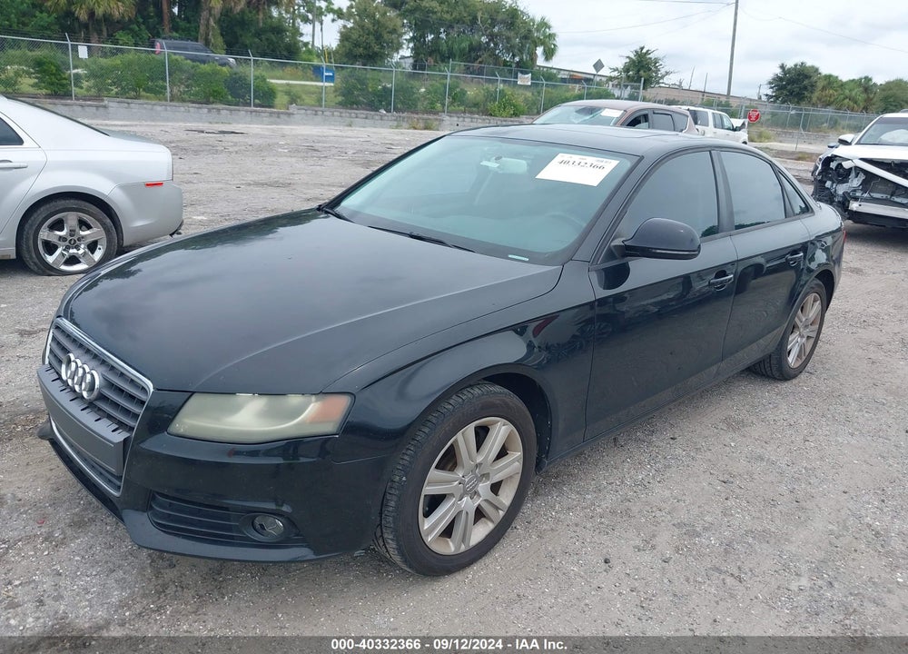 2009 AUDI A4 2.0T PREMIUM VIN: WAUJF78K39N057534