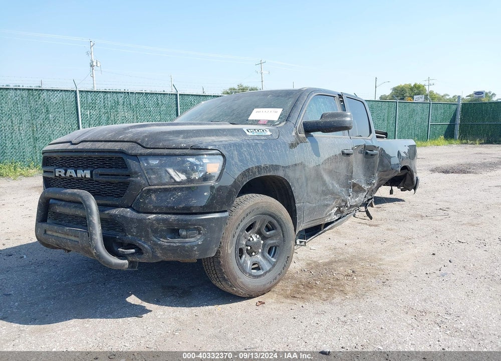 2023 RAM 1500 TRADESMAN QUAD CAB 4X4 6'4 BOX VIN: 1C6RRFCGXPN570617