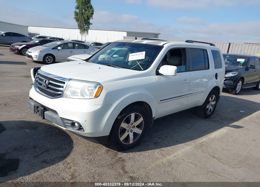2012 HONDA PILOT TOURING VIN: 5FNYF3H95CB040070