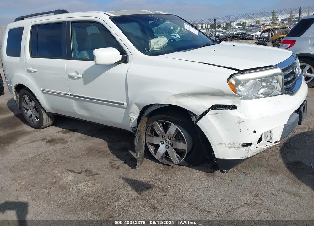 2012 HONDA PILOT TOURING VIN: 5FNYF3H95CB040070