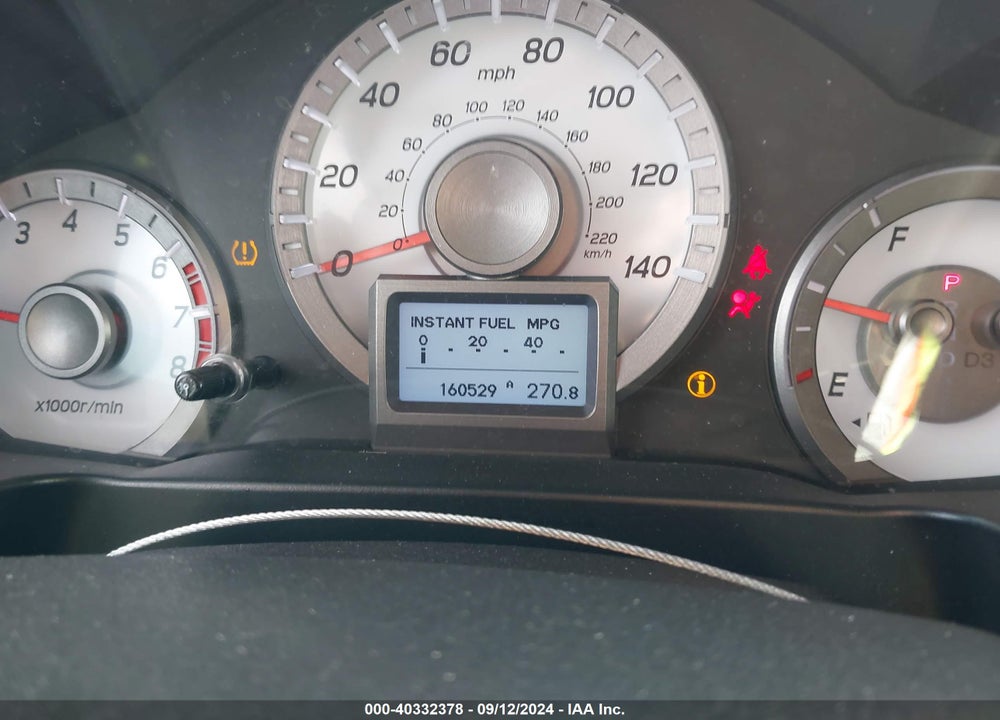 2012 HONDA PILOT TOURING VIN: 5FNYF3H95CB040070