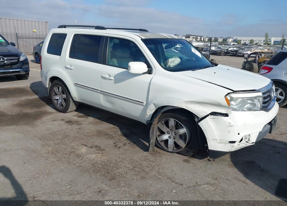 2012 HONDA PILOT TOURING VIN: 5FNYF3H95CB040070
