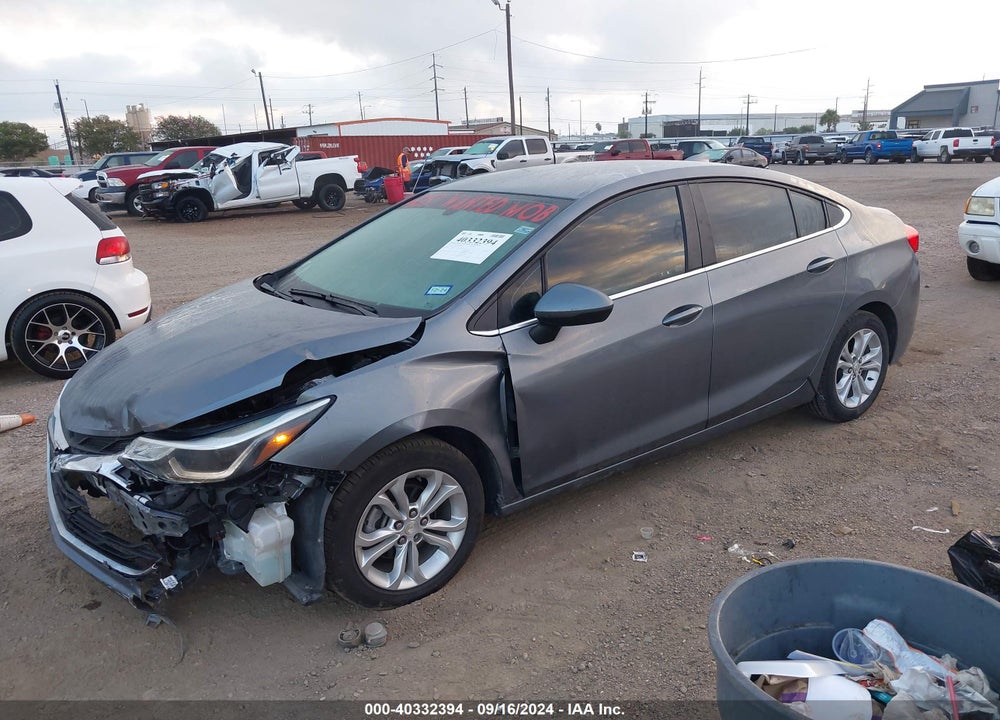 2019 CHEVROLET CRUZE LT VIN: 1G1BE5SM7K7139407