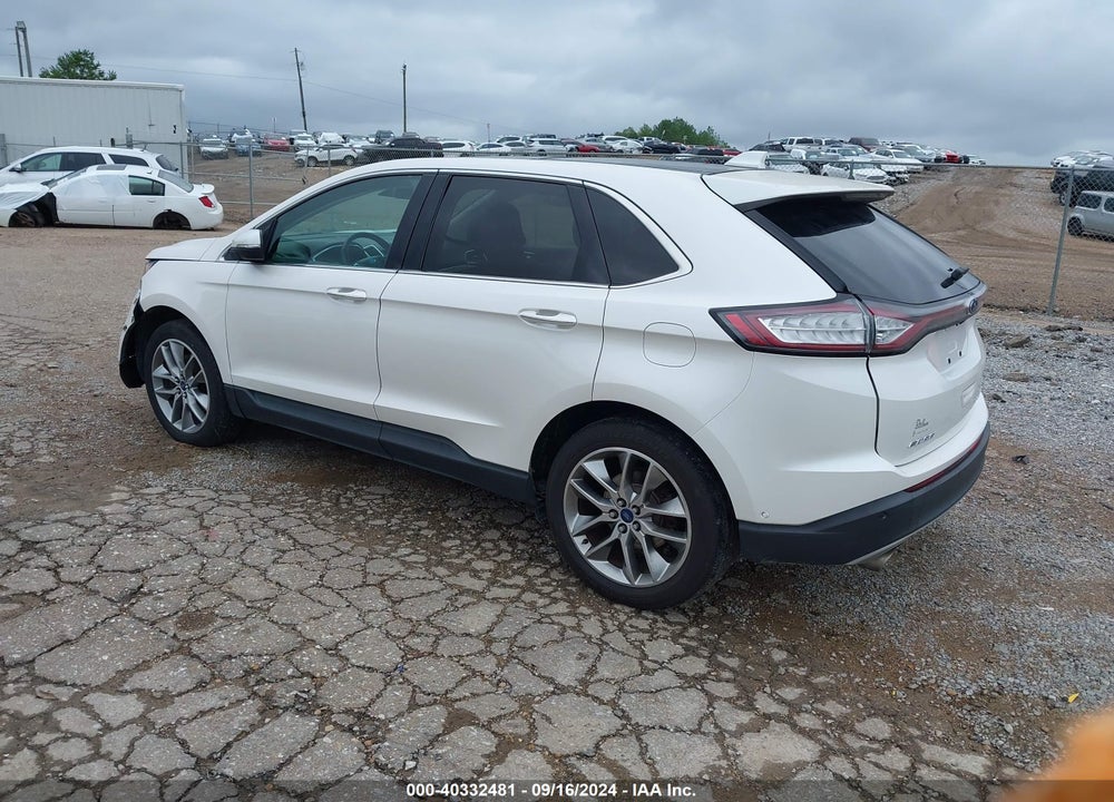 2015 FORD EDGE TITANIUM VIN: 2FMPK3K80FBB00101