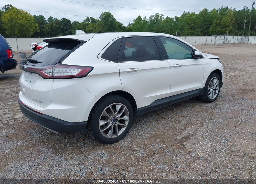 2015 FORD EDGE TITANIUM VIN: 2FMPK3K80FBB00101