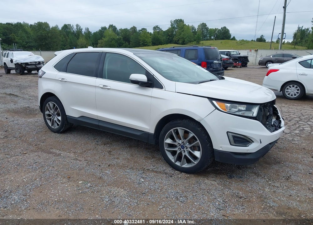 2015 FORD EDGE TITANIUM VIN: 2FMPK3K80FBB00101