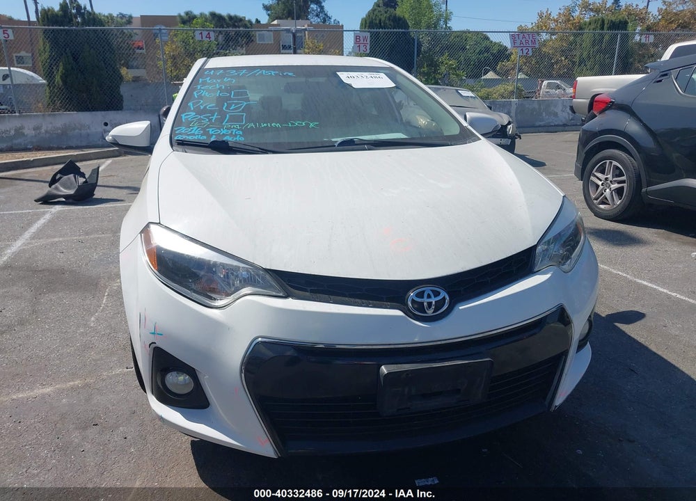 2016 TOYOTA COROLLA S PLUS VIN: 5YFBURHE9GP547138