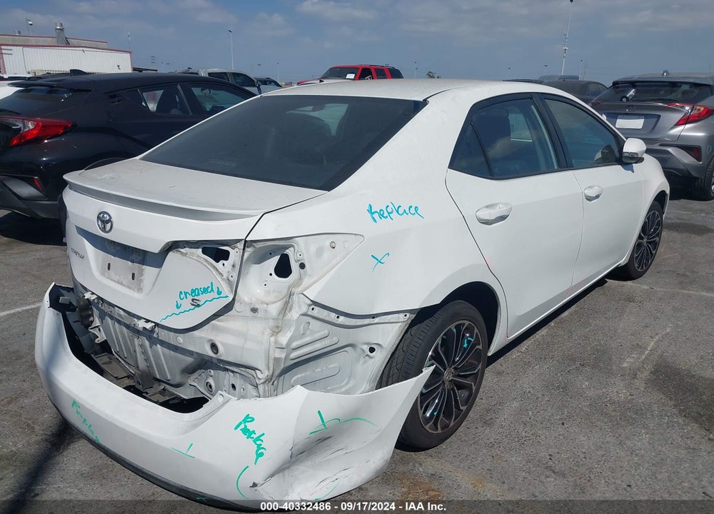 2016 TOYOTA COROLLA S PLUS VIN: 5YFBURHE9GP547138