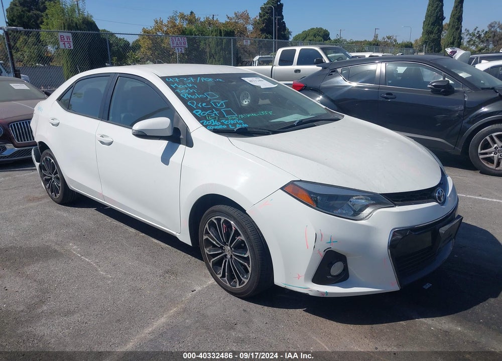 2016 TOYOTA COROLLA S PLUS VIN: 5YFBURHE9GP547138