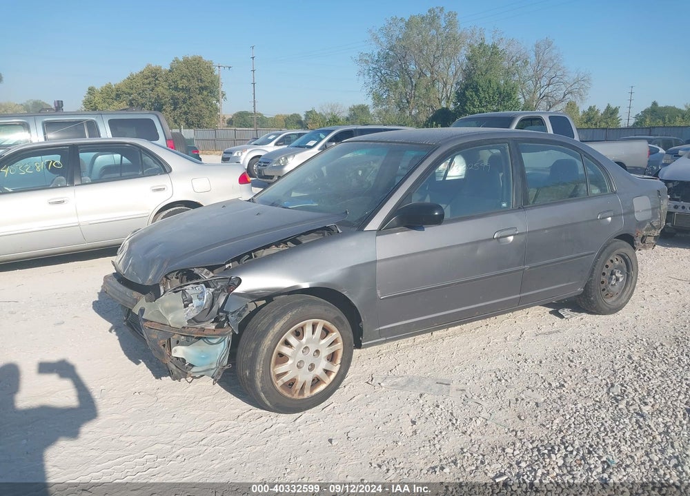 2004 HONDA CIVIC LX VIN: 1HGES16514L025455