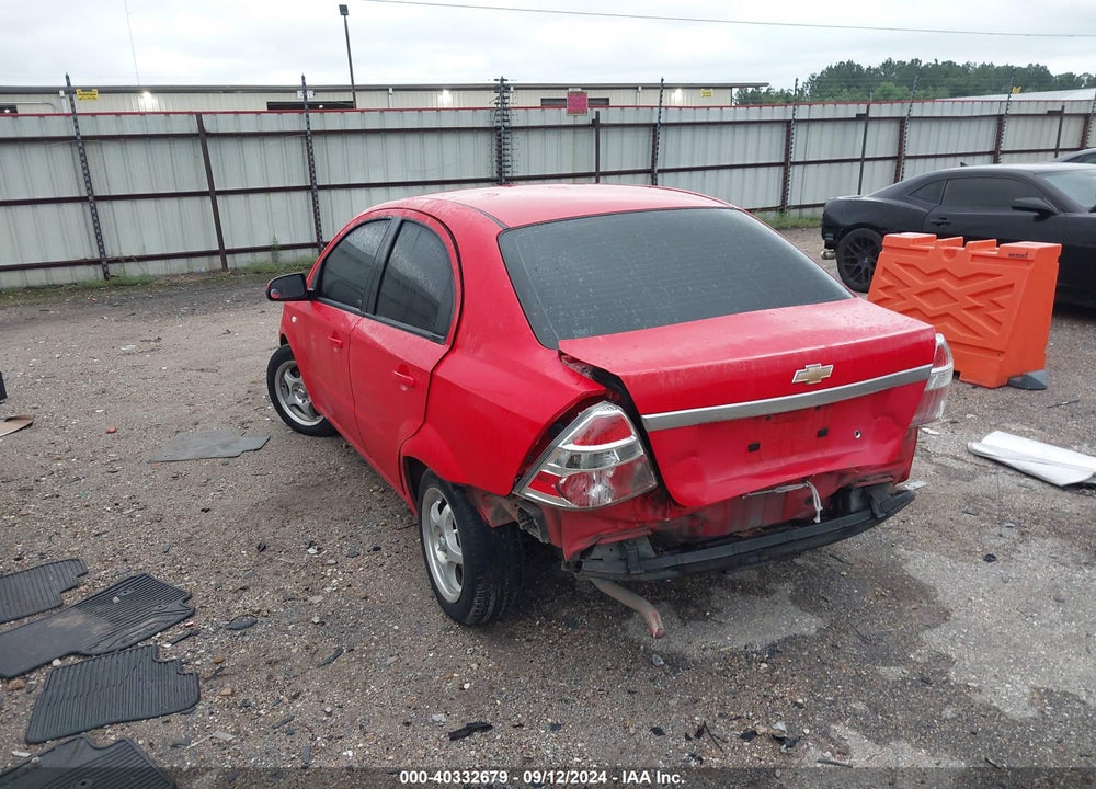2008 CHEVROLET AVEO LS VIN: KL1TD566X8B124858