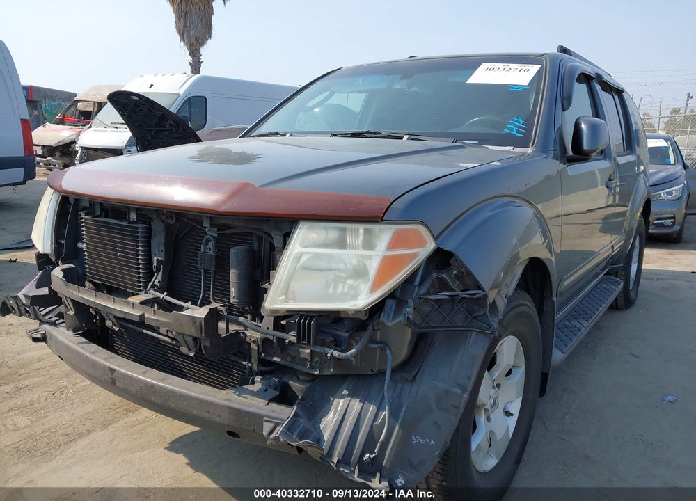 2006 NISSAN PATHFINDER SE VIN: 5N1AR18UX6C676675