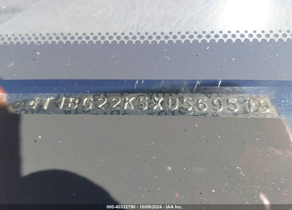 1999 TOYOTA CAMRY CE/LE/XLE VIN: 4T1BG22K5XU569519