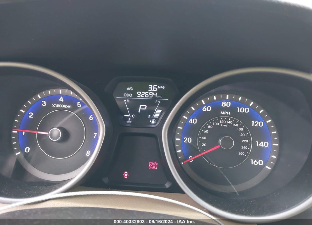 2012 HYUNDAI ELANTRA GLS (ULSAN PLANT) VIN: KMHDH4AE3CU351828