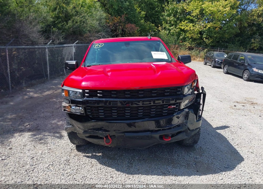 2020 CHEVROLET SILVERADO 1500 4WD SHORT BED CUSTOM TRAIL BOSS VIN: 3GCPYCEF6LG169316