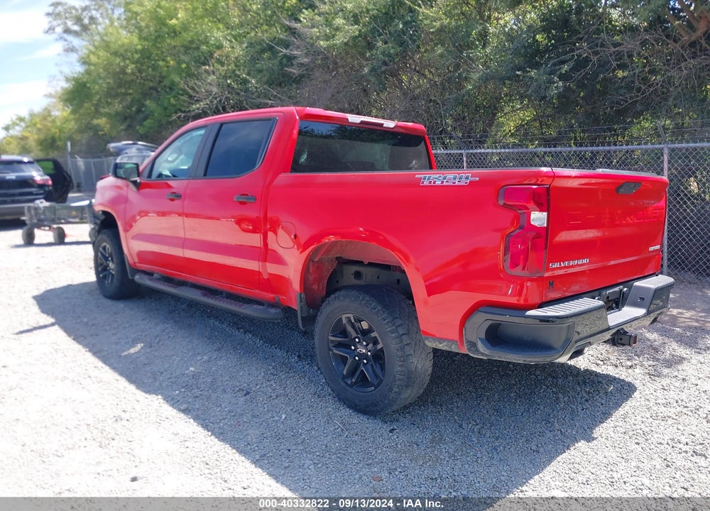 2020 CHEVROLET SILVERADO 1500 4WD SHORT BED CUSTOM TRAIL BOSS VIN: 3GCPYCEF6LG169316