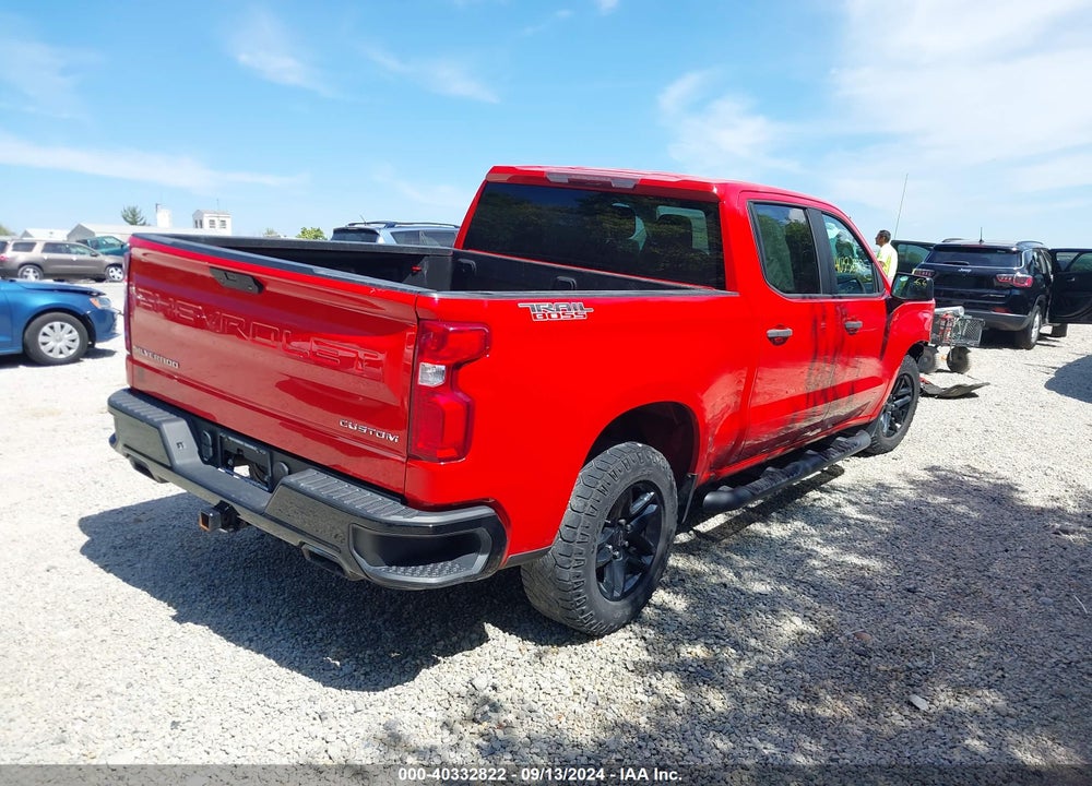 2020 CHEVROLET SILVERADO 1500 4WD SHORT BED CUSTOM TRAIL BOSS VIN: 3GCPYCEF6LG169316