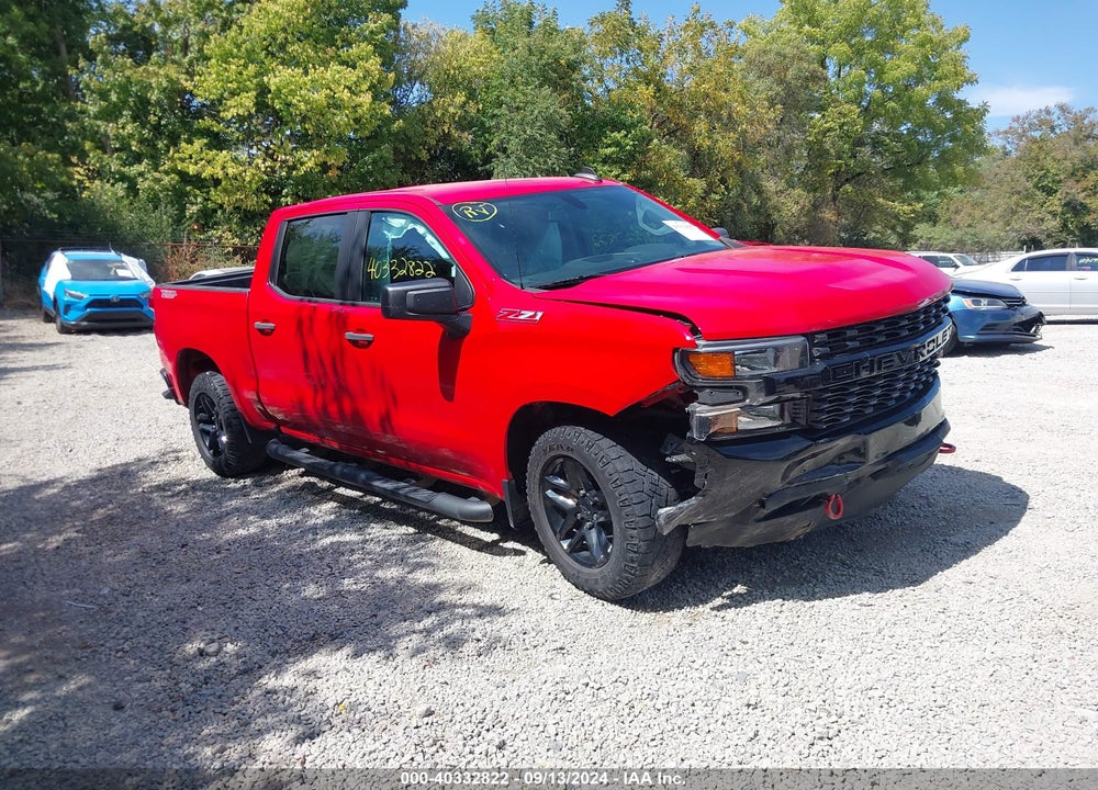 2020 CHEVROLET SILVERADO 1500 4WD SHORT BED CUSTOM TRAIL BOSS VIN: 3GCPYCEF6LG169316