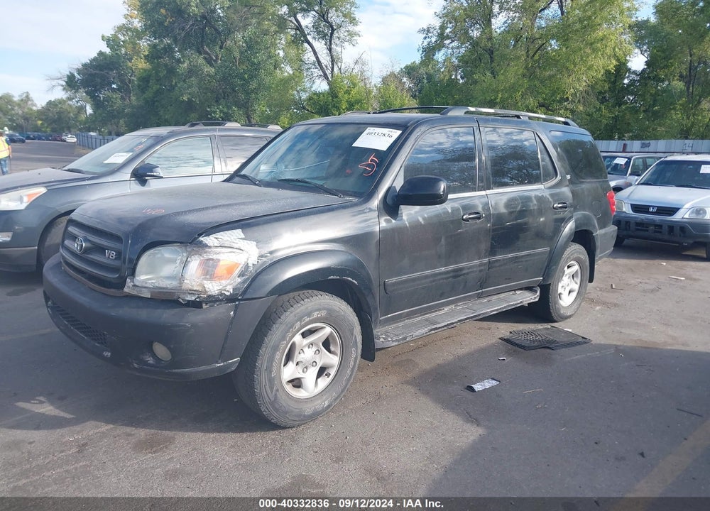 2002 TOYOTA SEQUOIA SR5 VIN: 5TDZT34A42S082186