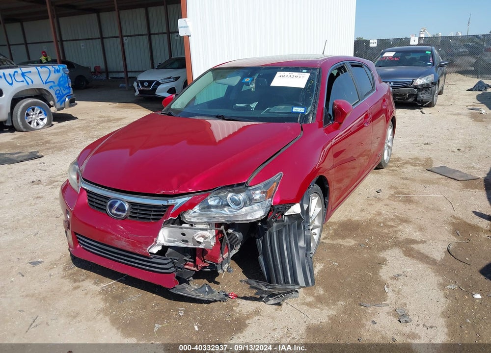 2012 LEXUS CT 200H PREMIUM VIN: JTHKD5BH5C2122129