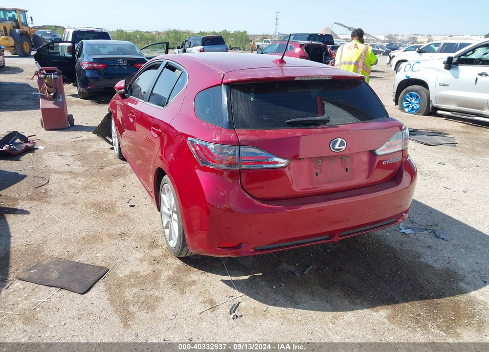 2012 LEXUS CT 200H PREMIUM VIN: JTHKD5BH5C2122129