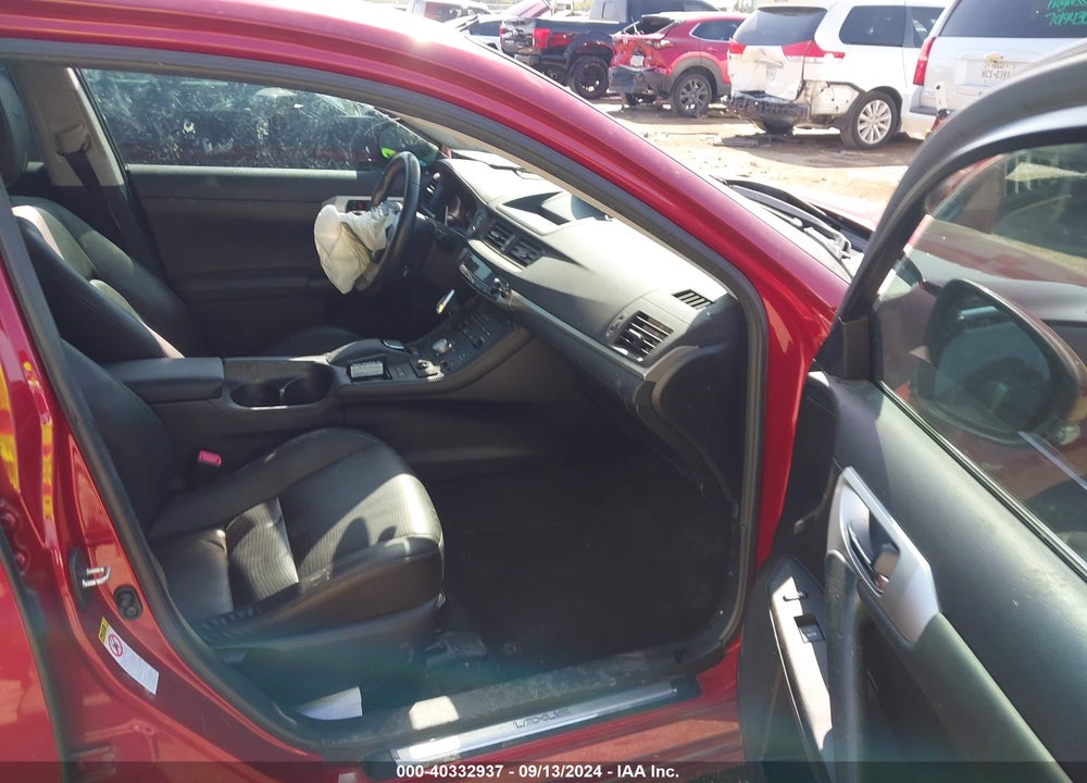 2012 LEXUS CT 200H PREMIUM VIN: JTHKD5BH5C2122129