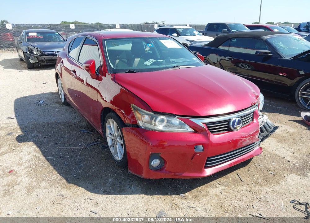 2012 LEXUS CT 200H PREMIUM VIN: JTHKD5BH5C2122129