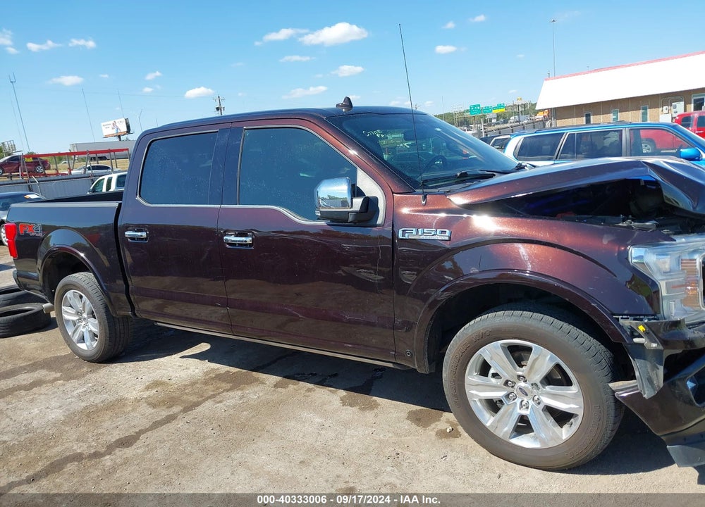 2018 FORD F-150 PLATINUM VIN: 1FTEW1EG0JFE22879
