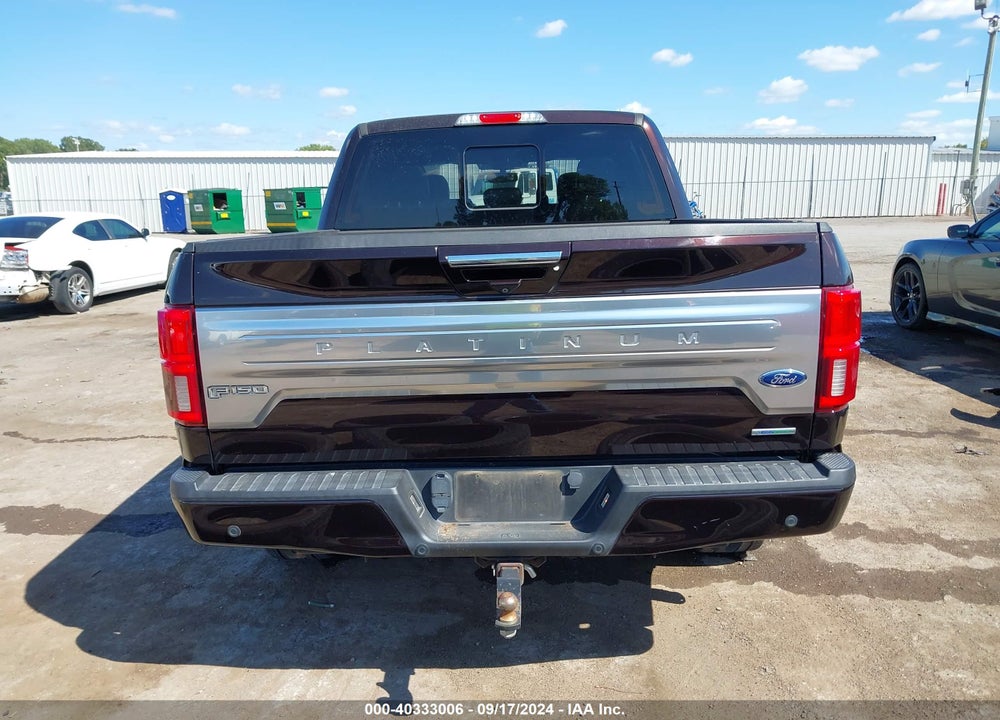 2018 FORD F-150 PLATINUM VIN: 1FTEW1EG0JFE22879