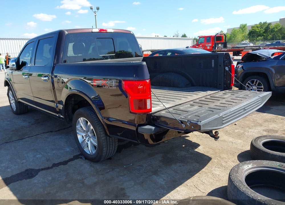 2018 FORD F-150 PLATINUM VIN: 1FTEW1EG0JFE22879