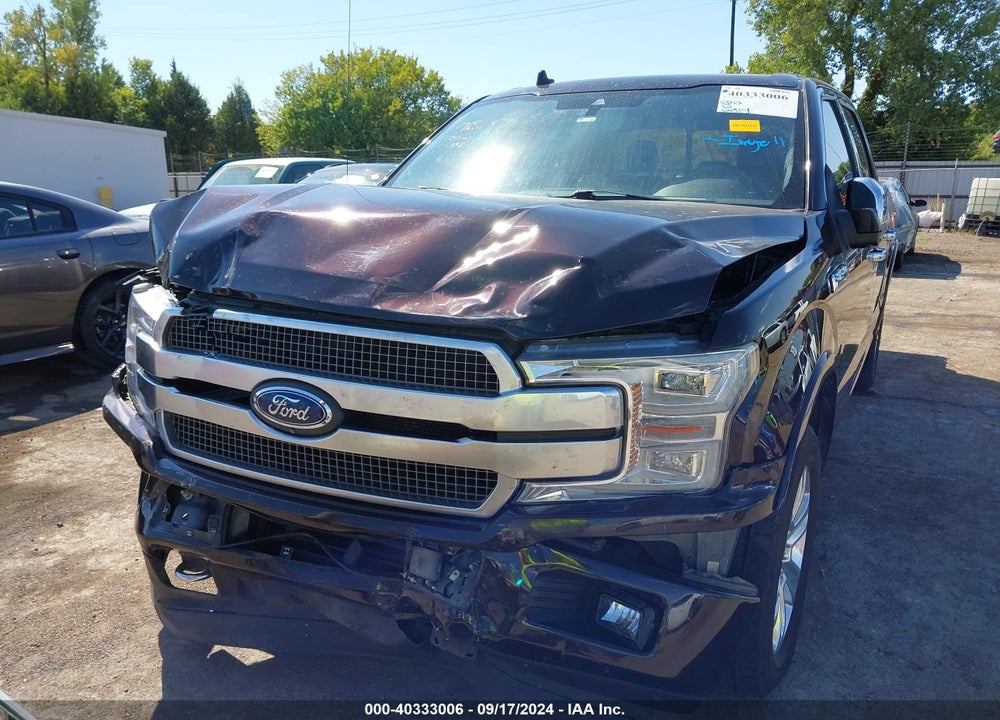 2018 FORD F-150 PLATINUM VIN: 1FTEW1EG0JFE22879