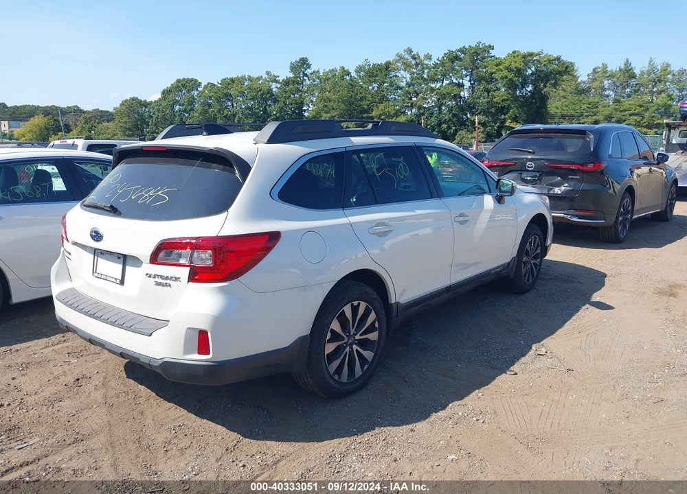 2016 SUBARU OUTBACK 3.6R LIMITED VIN: 4S4BSENC8G3309920