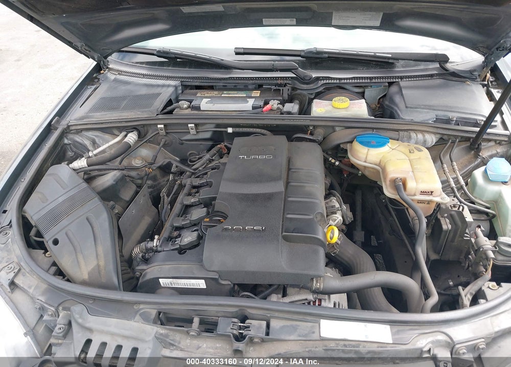 2008 AUDI A4 2.0T VIN: WAUKF78E78A121210