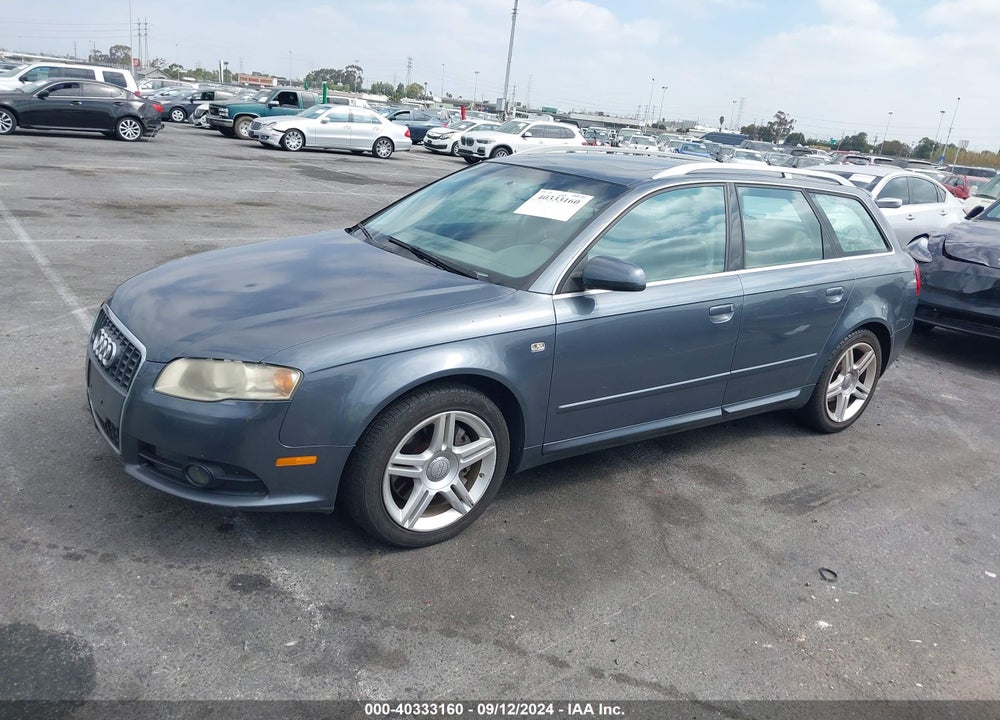 2008 AUDI A4 2.0T VIN: WAUKF78E78A121210