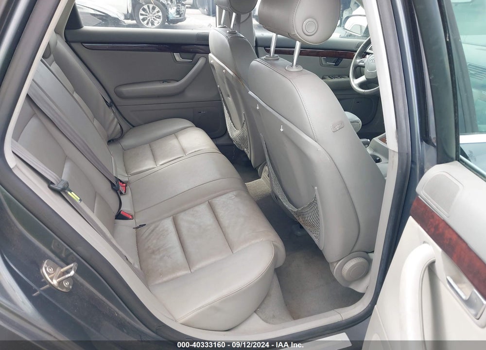 2008 AUDI A4 2.0T VIN: WAUKF78E78A121210