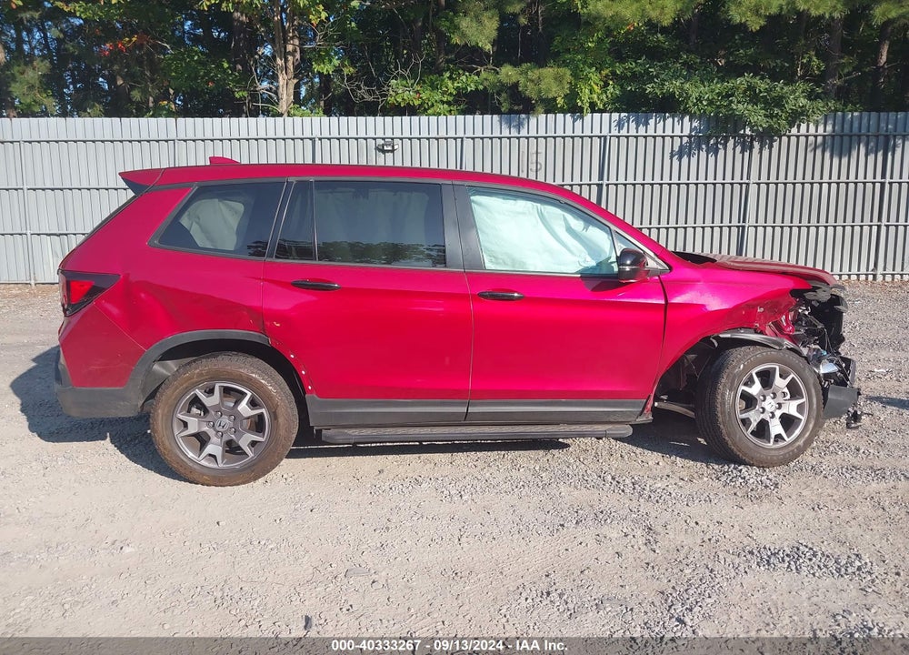 2022 HONDA PASSPORT AWD TRAILSPORT VIN: 5FNYF8H67NB012762