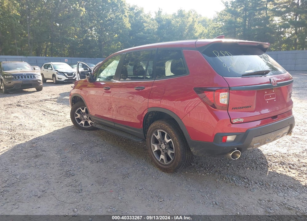 2022 HONDA PASSPORT AWD TRAILSPORT VIN: 5FNYF8H67NB012762