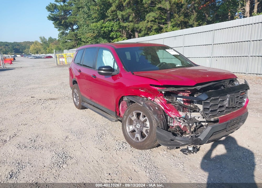 2022 HONDA PASSPORT AWD TRAILSPORT VIN: 5FNYF8H67NB012762