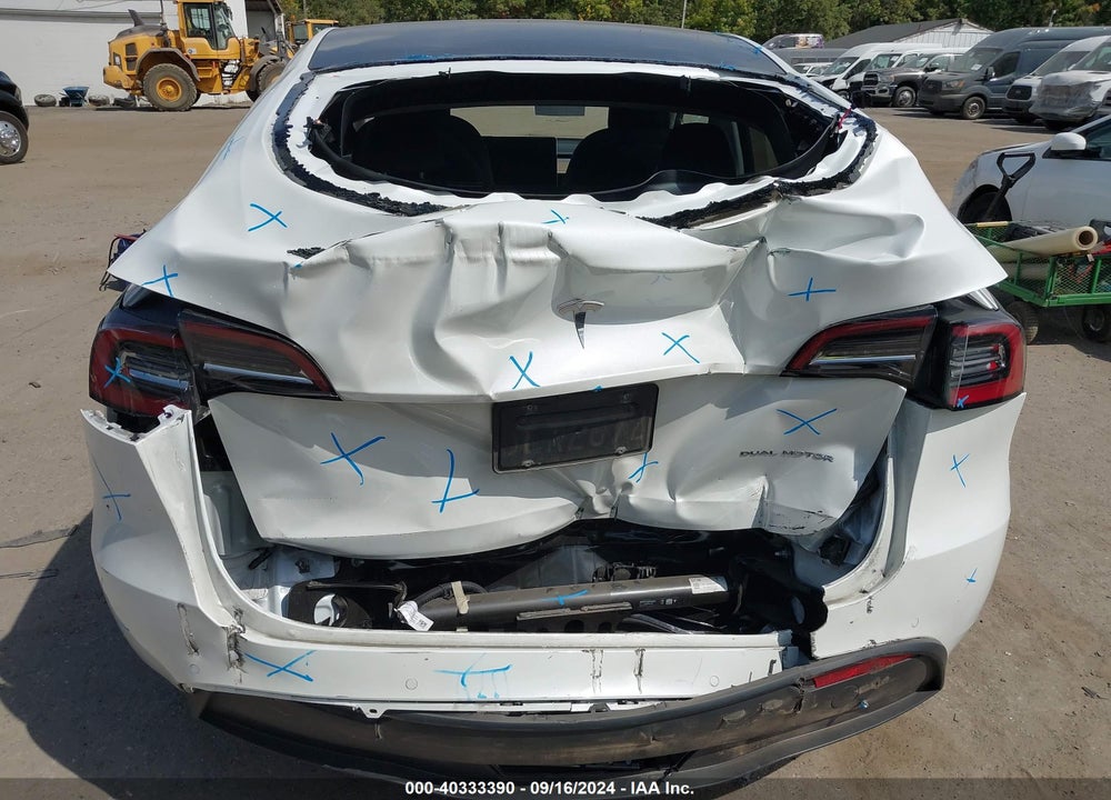 2021 TESLA MODEL Y LONG RANGE DUAL MOTOR ALL-WHEEL DRIVE VIN: 5YJYGDEE8MF191541