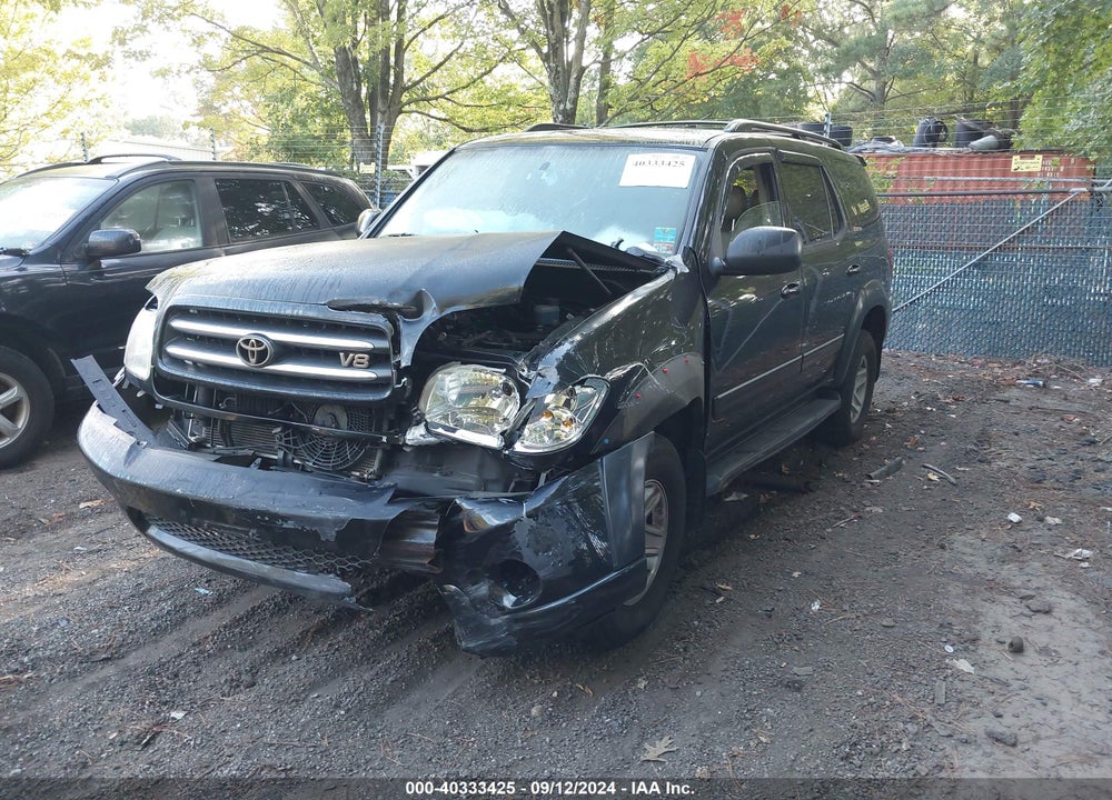 2002 TOYOTA SEQUOIA LIMITED V8 VIN: 5TDBT48A32S104003