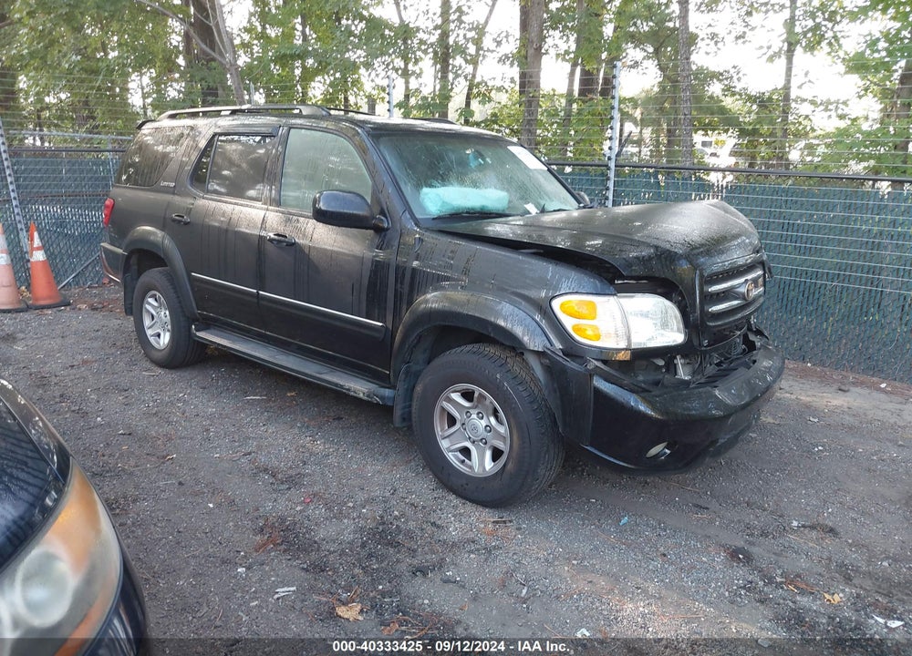 2002 TOYOTA SEQUOIA LIMITED V8 VIN: 5TDBT48A32S104003