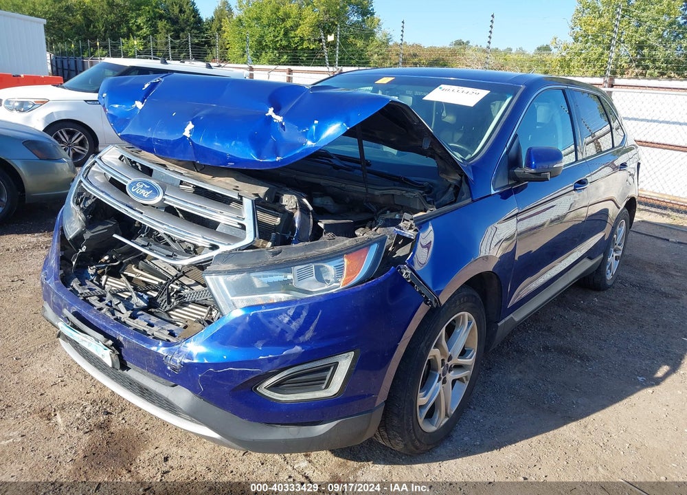 2015 FORD EDGE TITANIUM VIN: 2FMTK3K90FBB35518