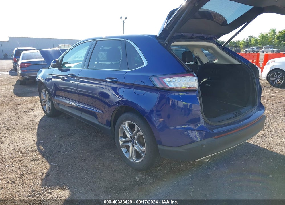 2015 FORD EDGE TITANIUM VIN: 2FMTK3K90FBB35518