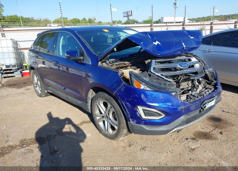 2015 FORD EDGE TITANIUM VIN: 2FMTK3K90FBB35518