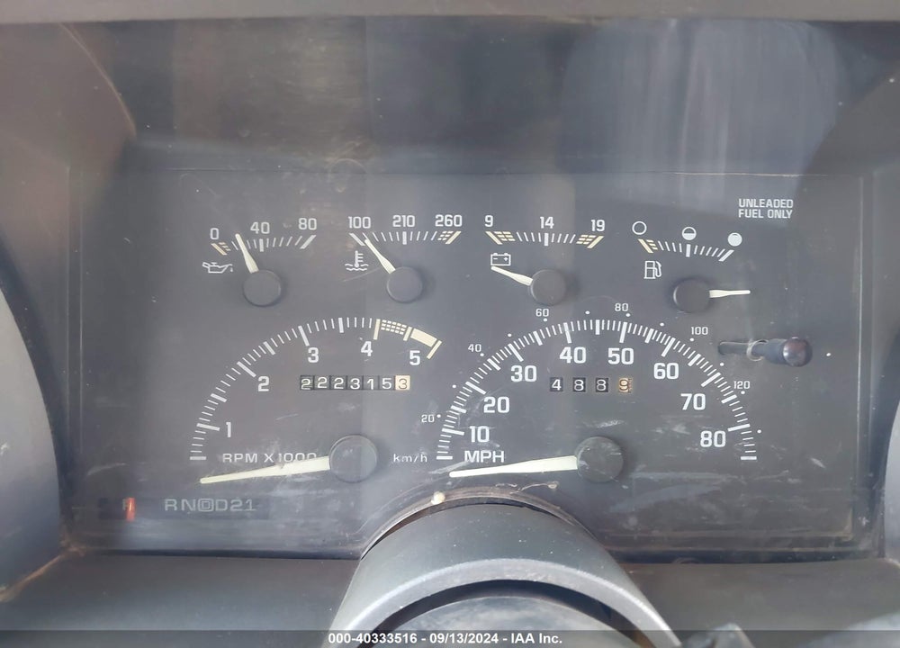 1994 CHEVROLET GMT-400 C1500 VIN: 2GCEC19K5R1244316