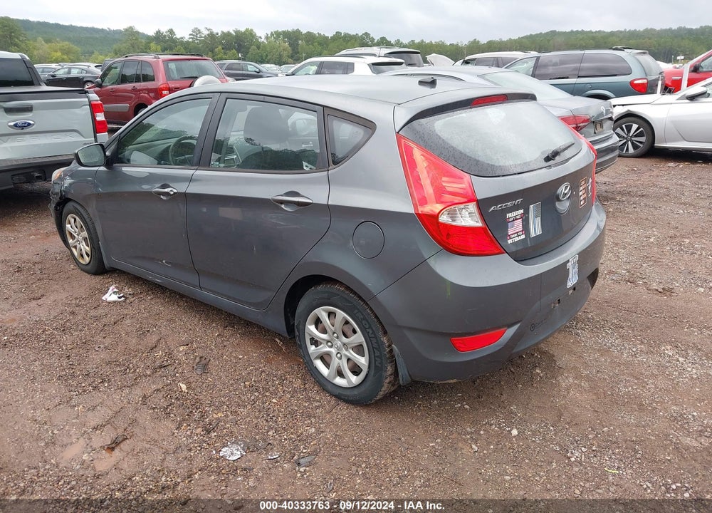 2013 HYUNDAI ACCENT GS VIN: KMHCT5AEXDU098556
