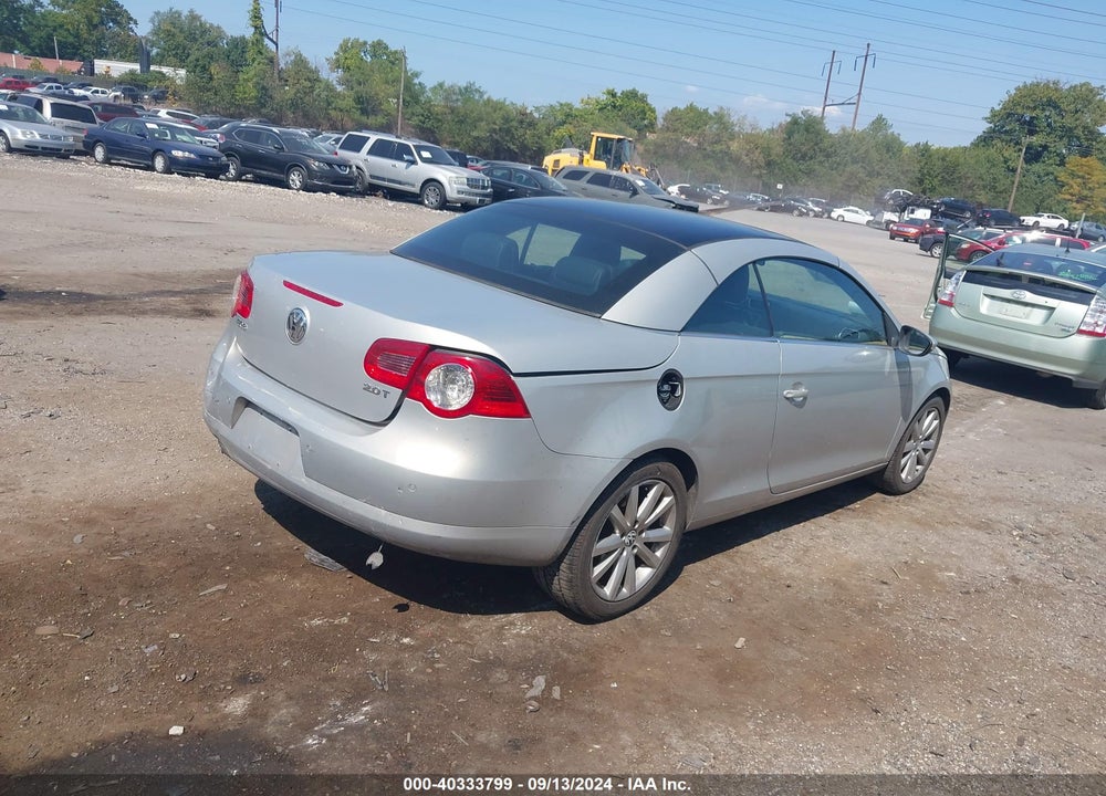 2009 VOLKSWAGEN EOS KOMFORT VIN: WVWBA71FX9V015221