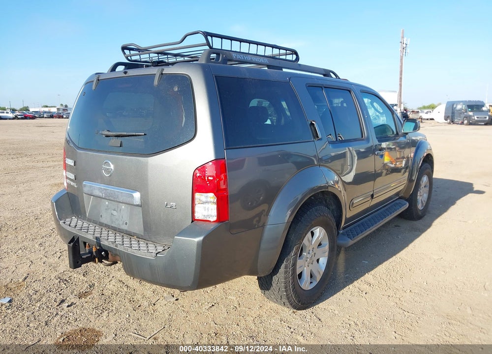 2007 NISSAN PATHFINDER LE VIN: 5N1AR18U37C642305